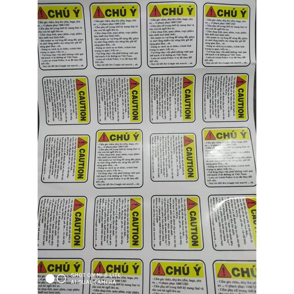 DDXM-V13/28-1- CẶP TEM CẢNH BÁO, STICKER CẢNH BÁO, DECAL CẢNH BÁO