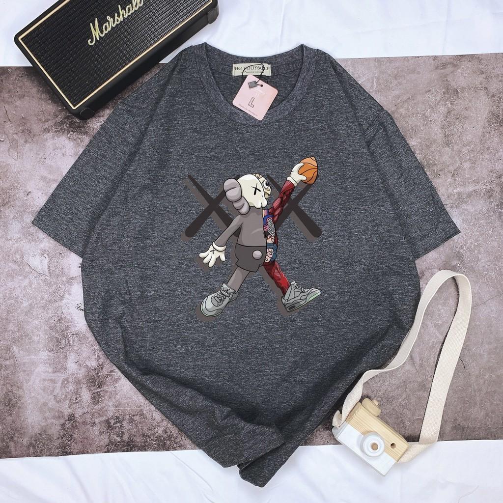 Áo thun tay ngắn Be Yourself unisex size M L XL - Gấu bóng rổ