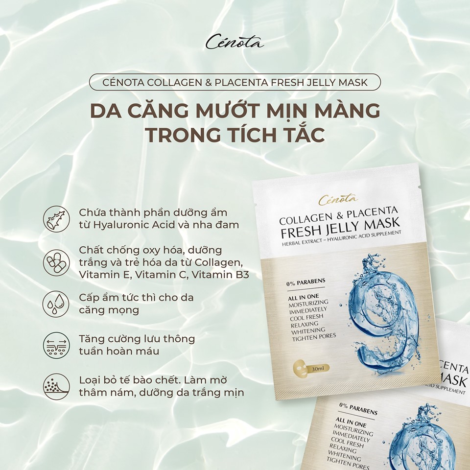 Combo 5 Mặt nạ Thạch Cenota Collagen cho da Căng Mọng