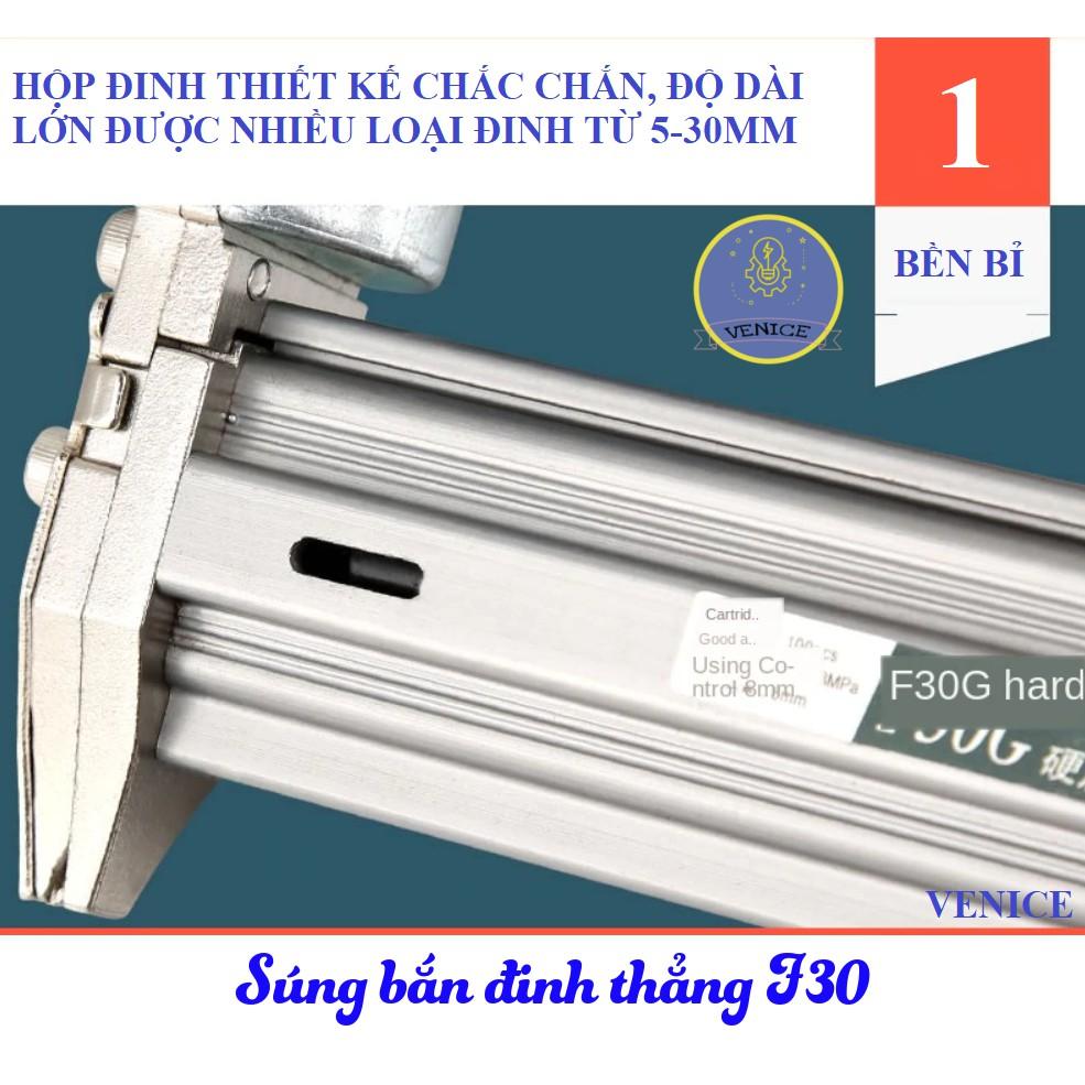 DỤNG CỤ BẮN ĐINH THẲNG F30 - DÙNG ĐIỆN 220V - DỤNG CỤ BẮN GỖ CÁC LOẠI