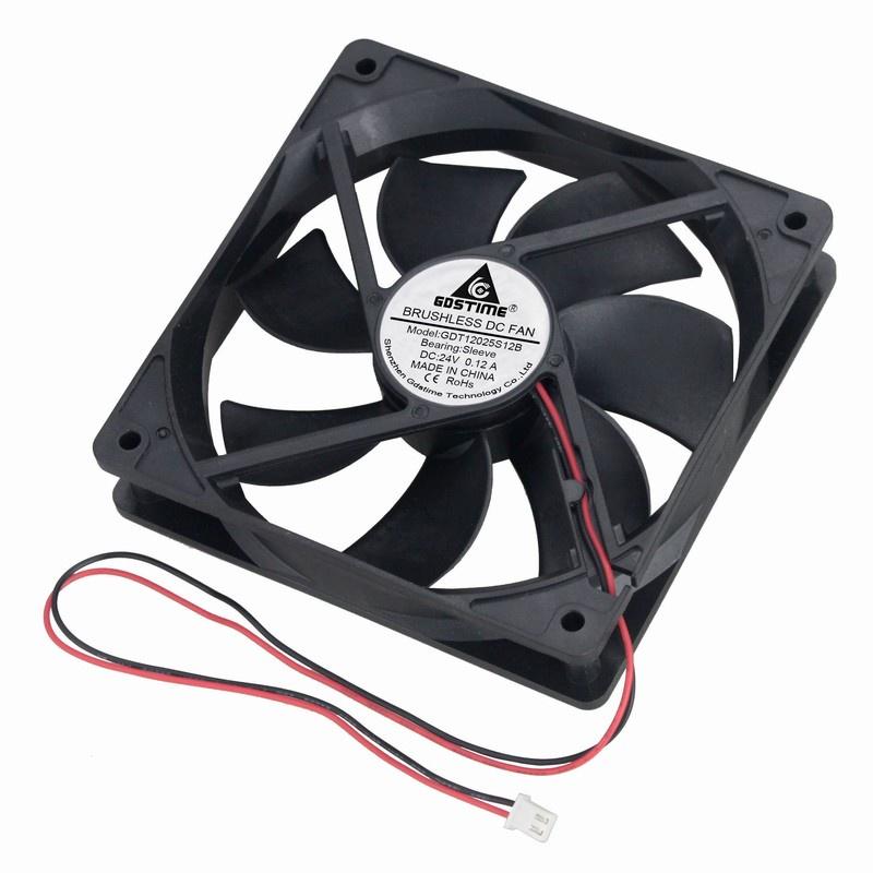 1 Piece Gdstime 11mm x 11mm 1-Wire DC Cooling Fan 14V 1 inches 11x11x11mm 11cm Brushless Industrial Machine Cooler
