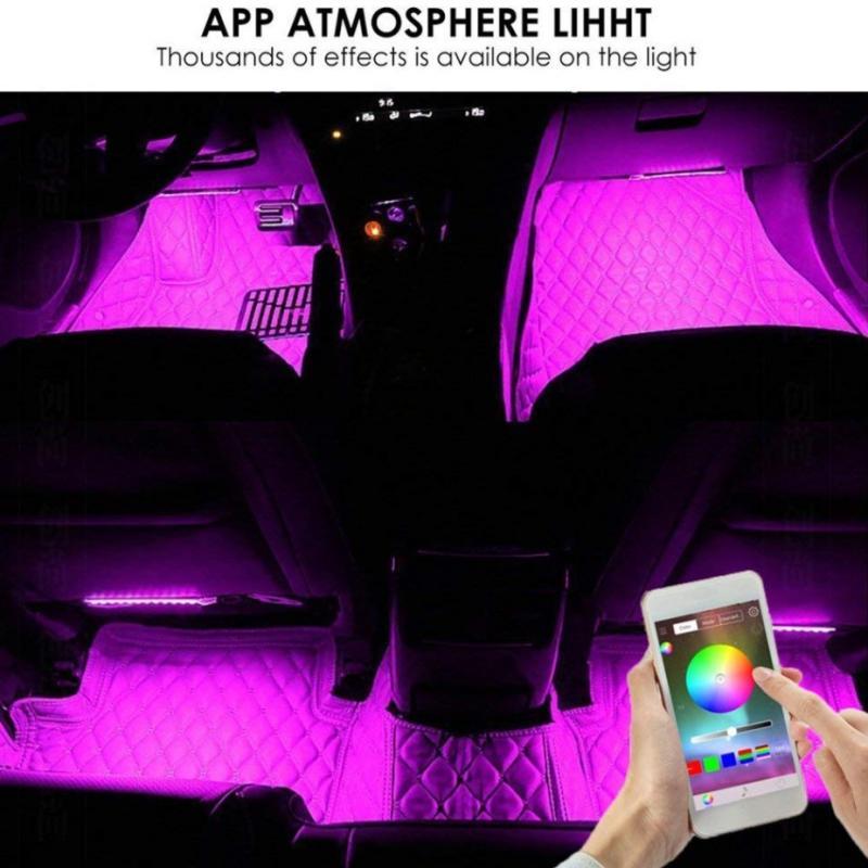 Car LED Strip Lights LED App Control Interior Lights Sound Active Function