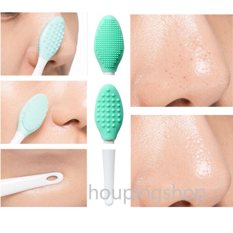 Cọ Silicone Vệ Sinh Mũi Hai Đầu Đa Năng Màu Đen