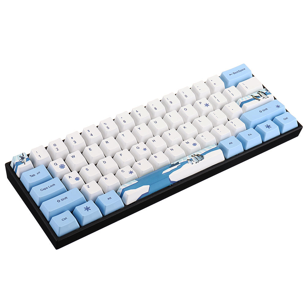 Keycap (mũ phím) PBT dành cho Bàn phím cơ không dây RK61 – Chính hãng Royal Kludge. 61 phím, công nghệ in Dye – sub, bền đẹp. OEM Profile.