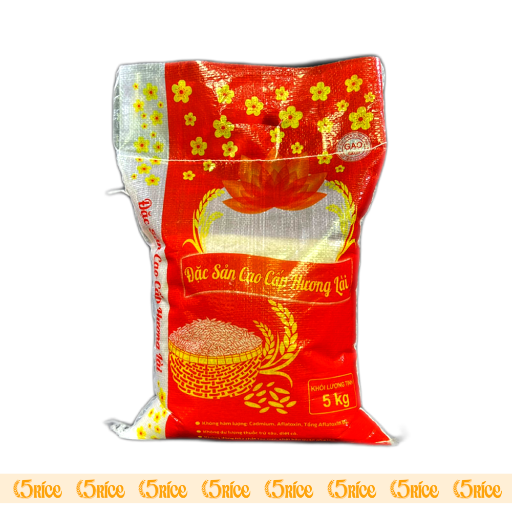 Gạo thơm hương Lài đặc sản - Túi 10kg - Gạo thượng hạng thơm dẻo, đậm vị 5RICE