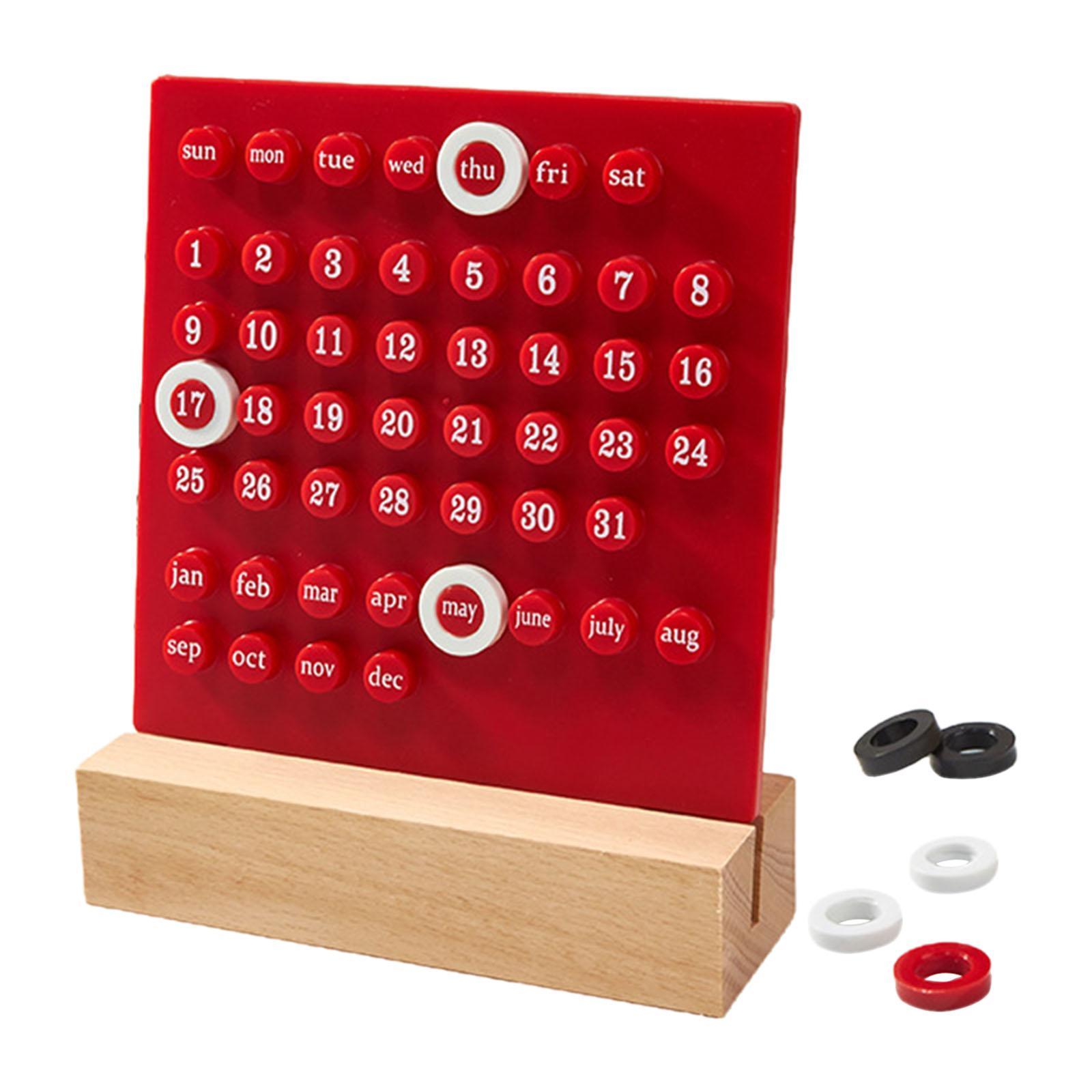 Cute Desk Calendar DIY Educational Toy Supplies Kids Calendar for Decor Desktop Tabletop