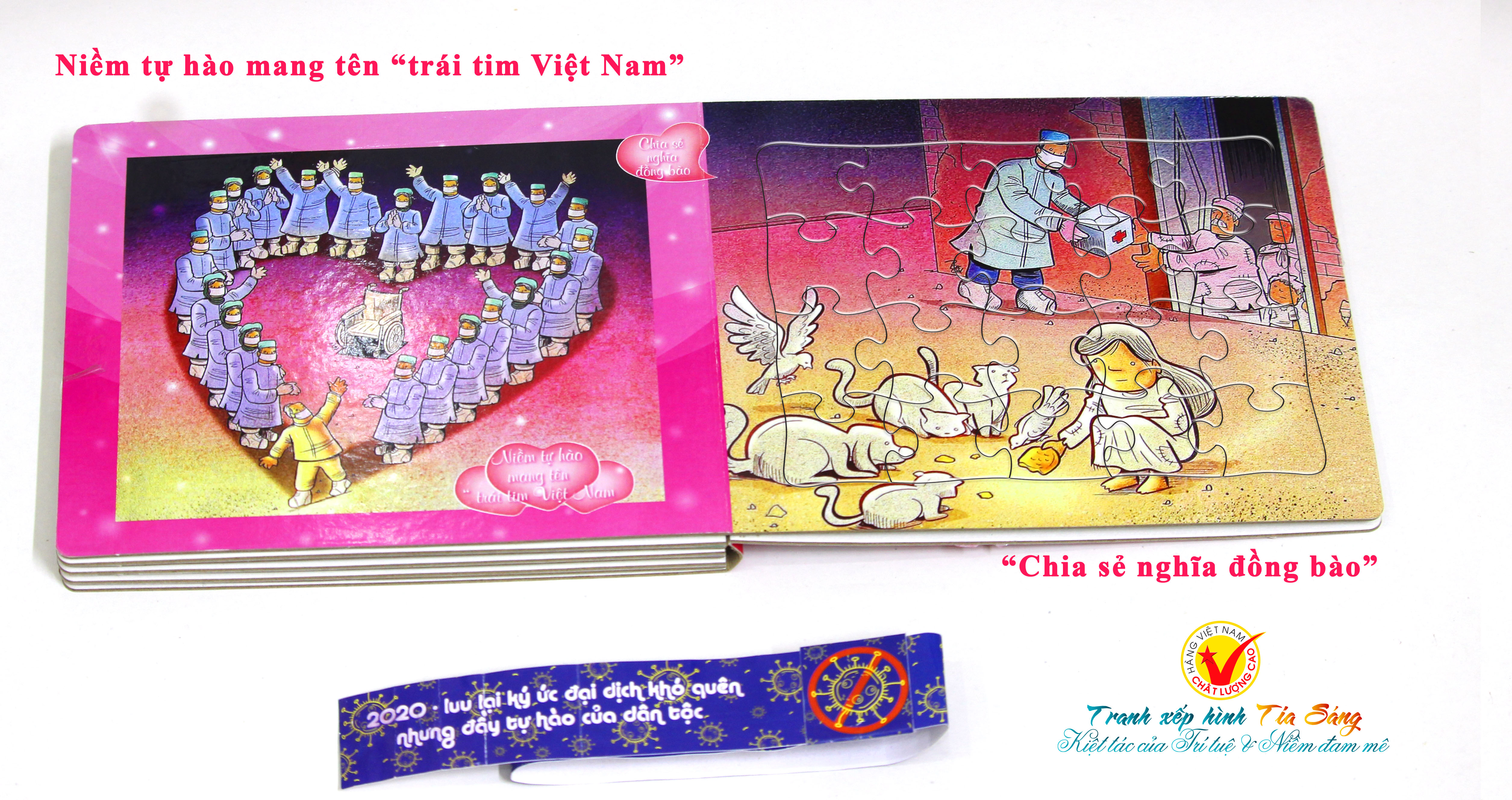 Sách xếp hình Tia Sáng - Tri ân các lực lượng tuyến đầu chống Covid-19