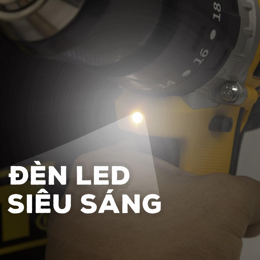 Máy Khoan Pin DEWALT 36V Có Búa - TẶNG 1 MŨI KHOAN - Khoan bê tông, Đầu kẹp 13ly - Máy Bắt Vít Động cơ 775 - Lõi Đồng