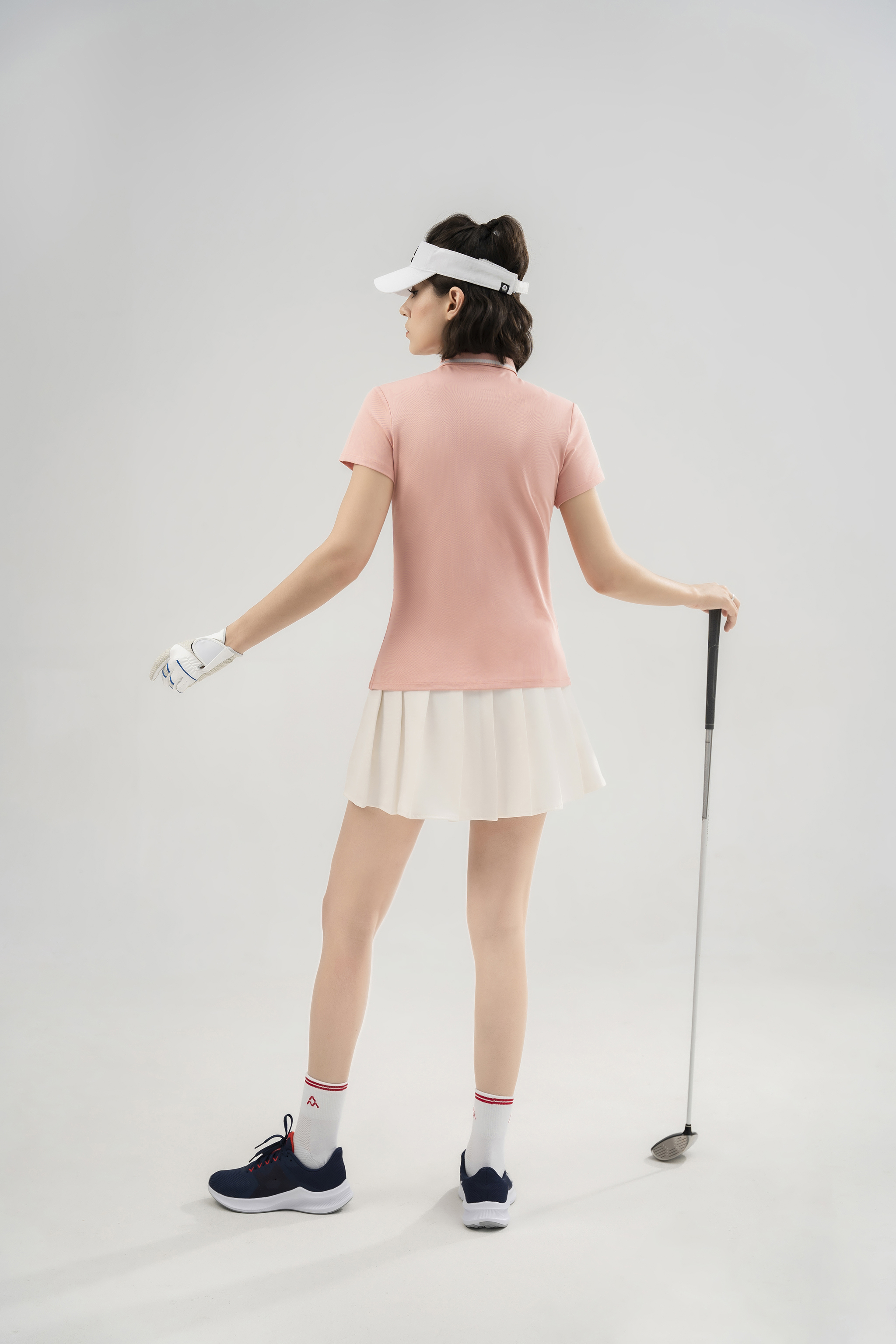 Áo Polo ngắn tay nữ AM PLW222 có cổ, form Slimfit, vải thoáng khí, bền màu, nhanh khô, co giãn tốt
