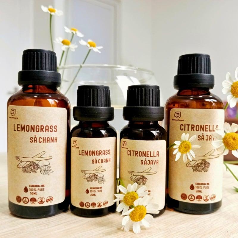 Combo 02 Tinh dầu sả java nguyên chất thơm phòng, kháng khuẩn, đuổi muỗi Bình Lam Natural 20ml
