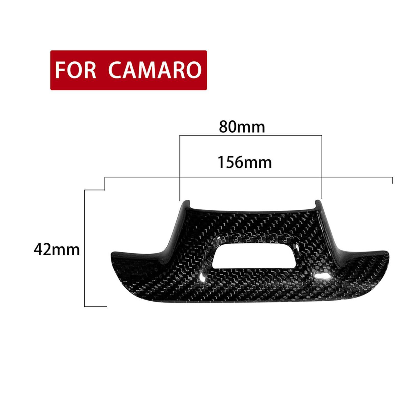 Carbon Fiber Steering Cover Decor Protective Cover with Hole
