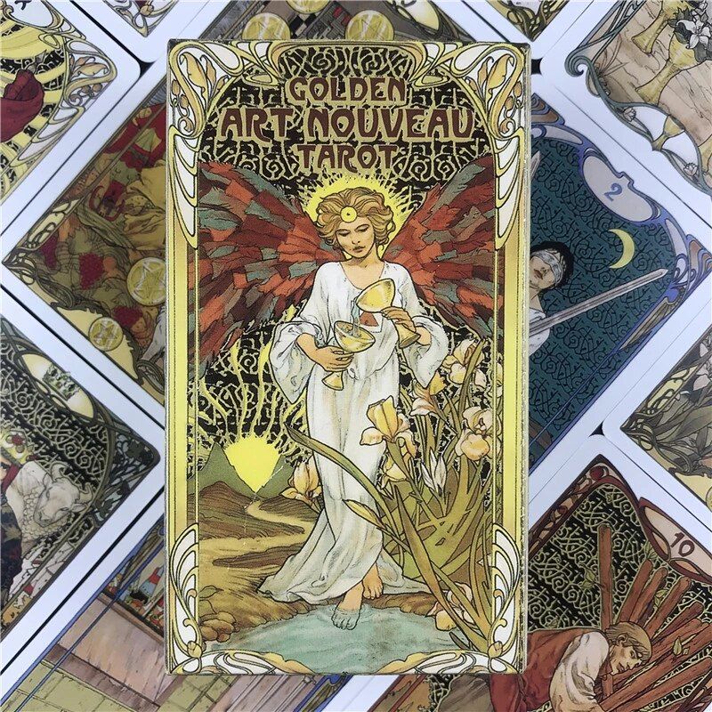 (Size Gốc) Bộ Bài Golden Art Nouveau Tarot
