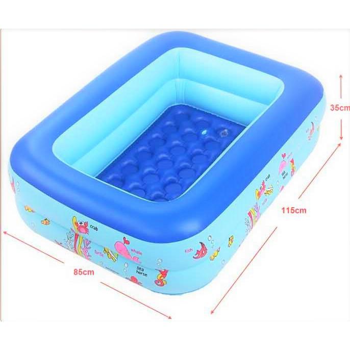 Bể bơi cho bé ( 1M2- 1M5-1M8-2M1-2M5...3M) đáy CHỐNG TRƯỢT . KD1