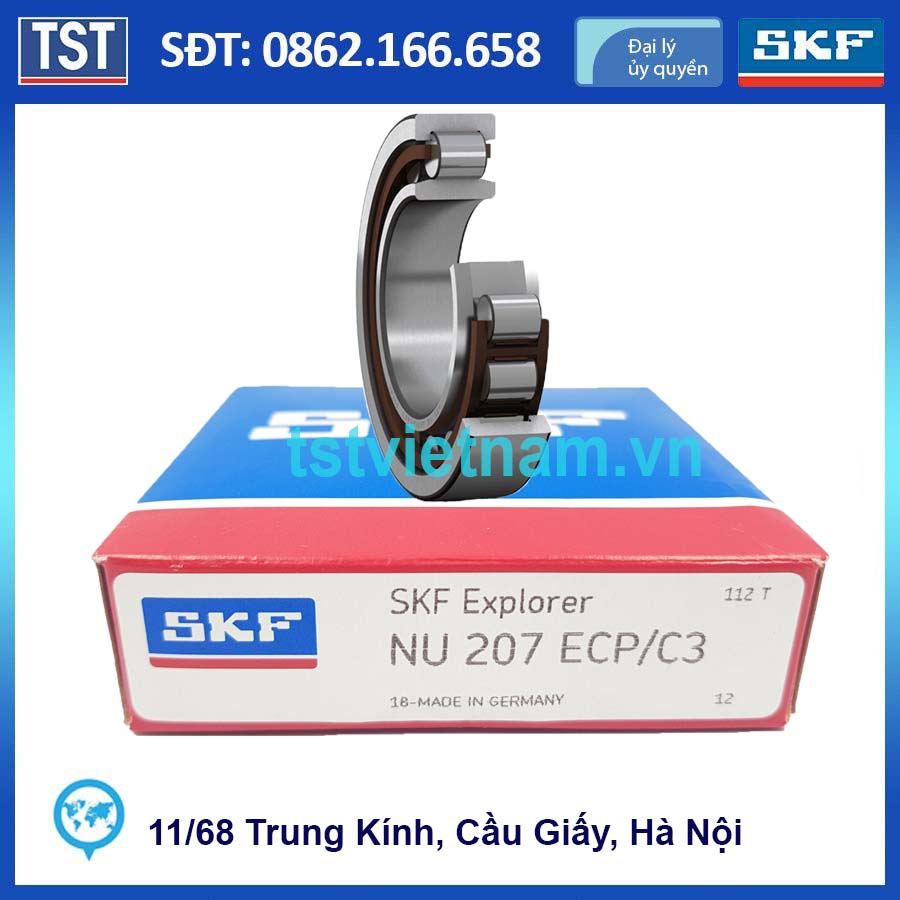 Vòng bi SKF NU 207 ECP/C3 (Chính hãng 100%)