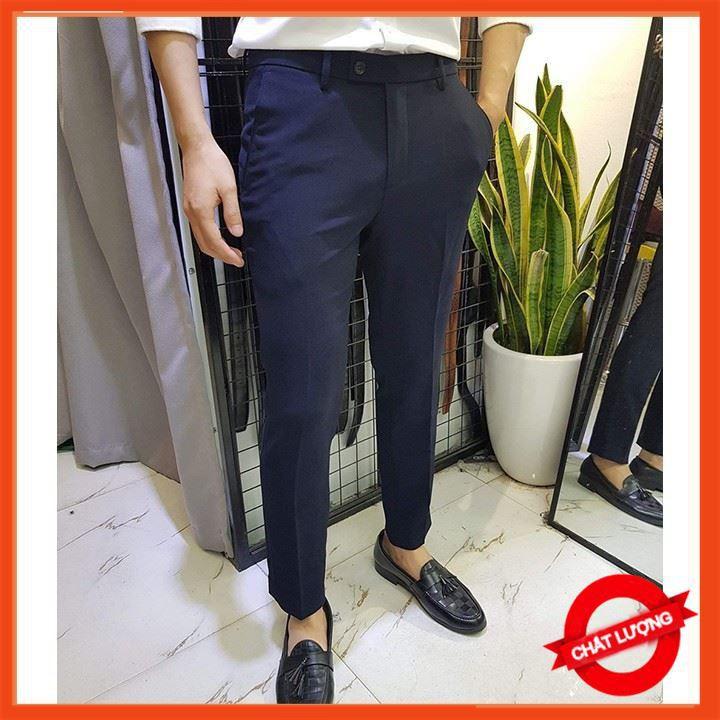 Combo 2 Quần Âu Nam Đen + Ghi Xám Loại 1 siêu đẹp dáng chuẩn