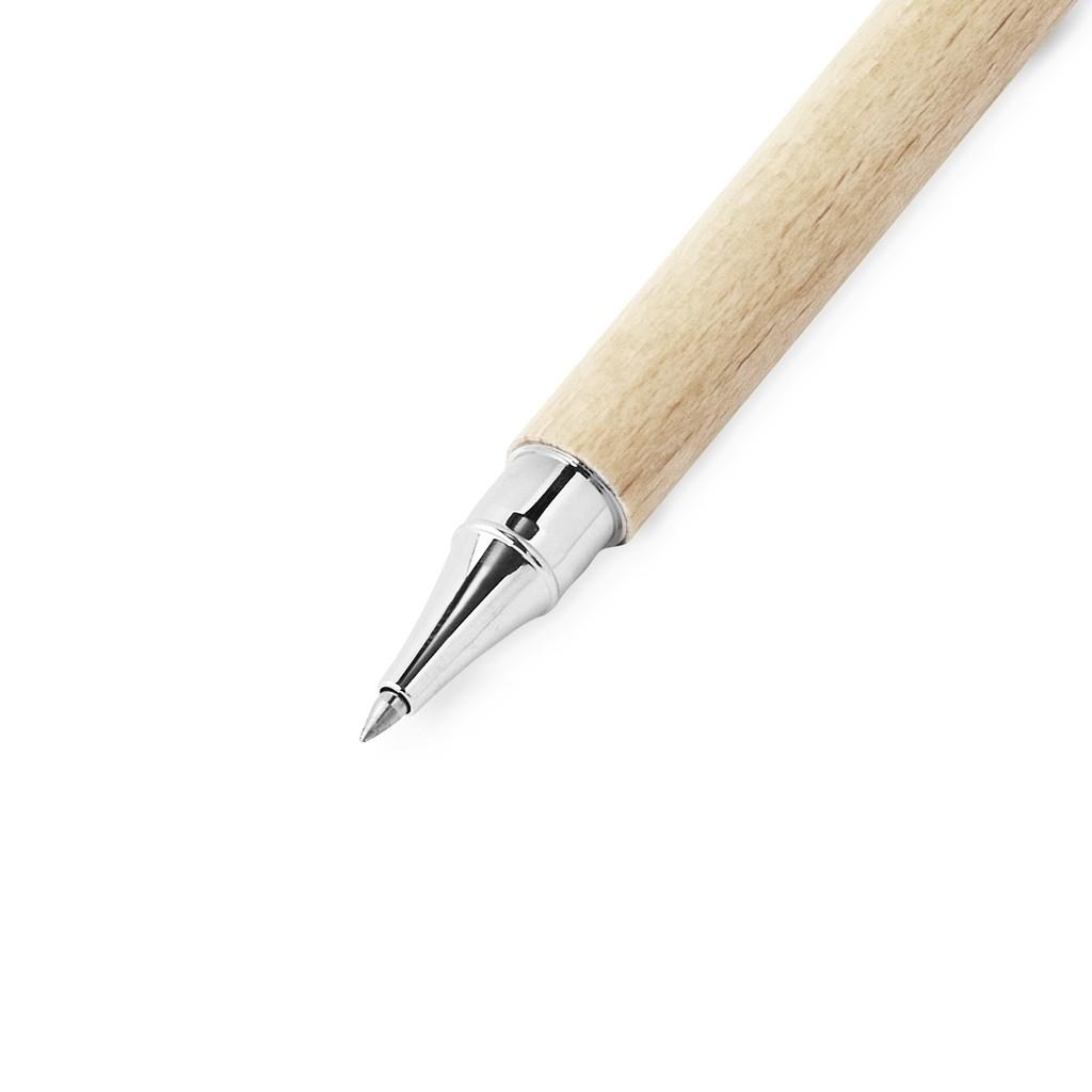 Bút Bi Nắp Bạc Vỏ Gỗ (BB02)