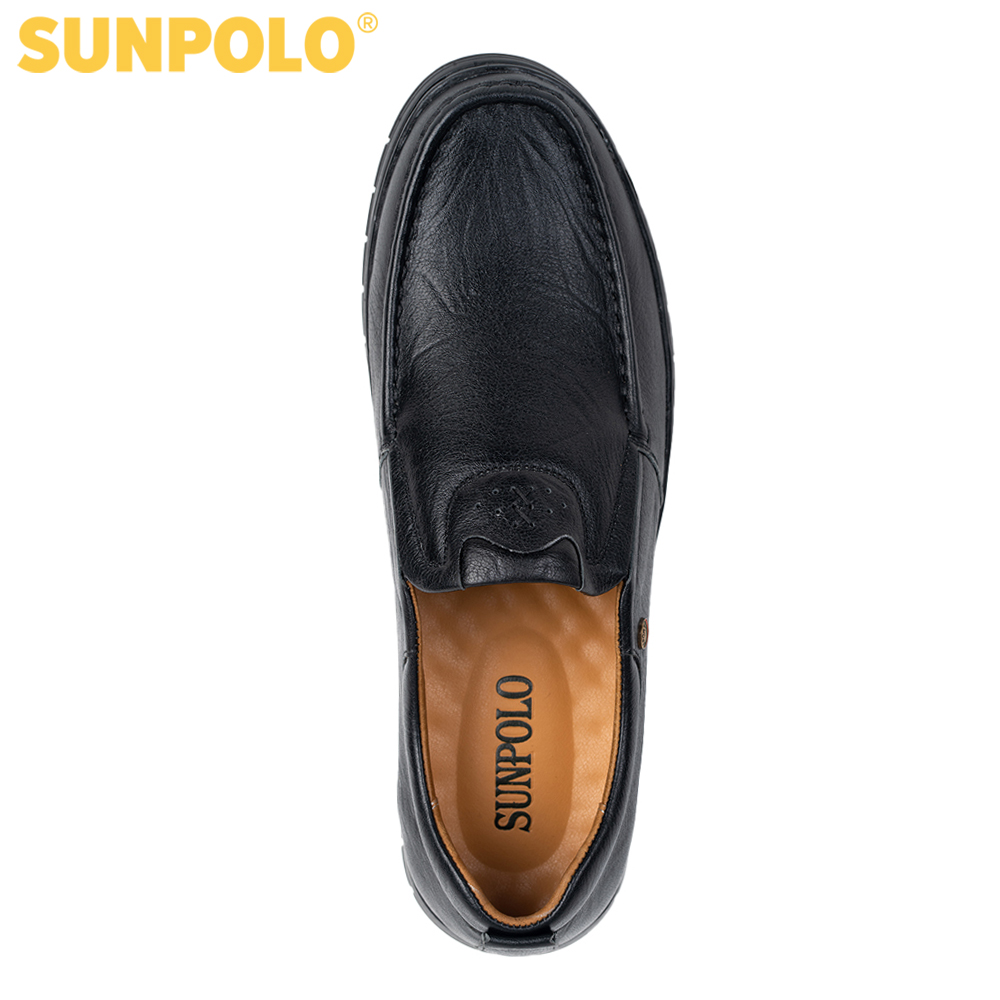 Giày mọi nam da bò SUNPOLO CS5074 Có 2 phiên bản màu