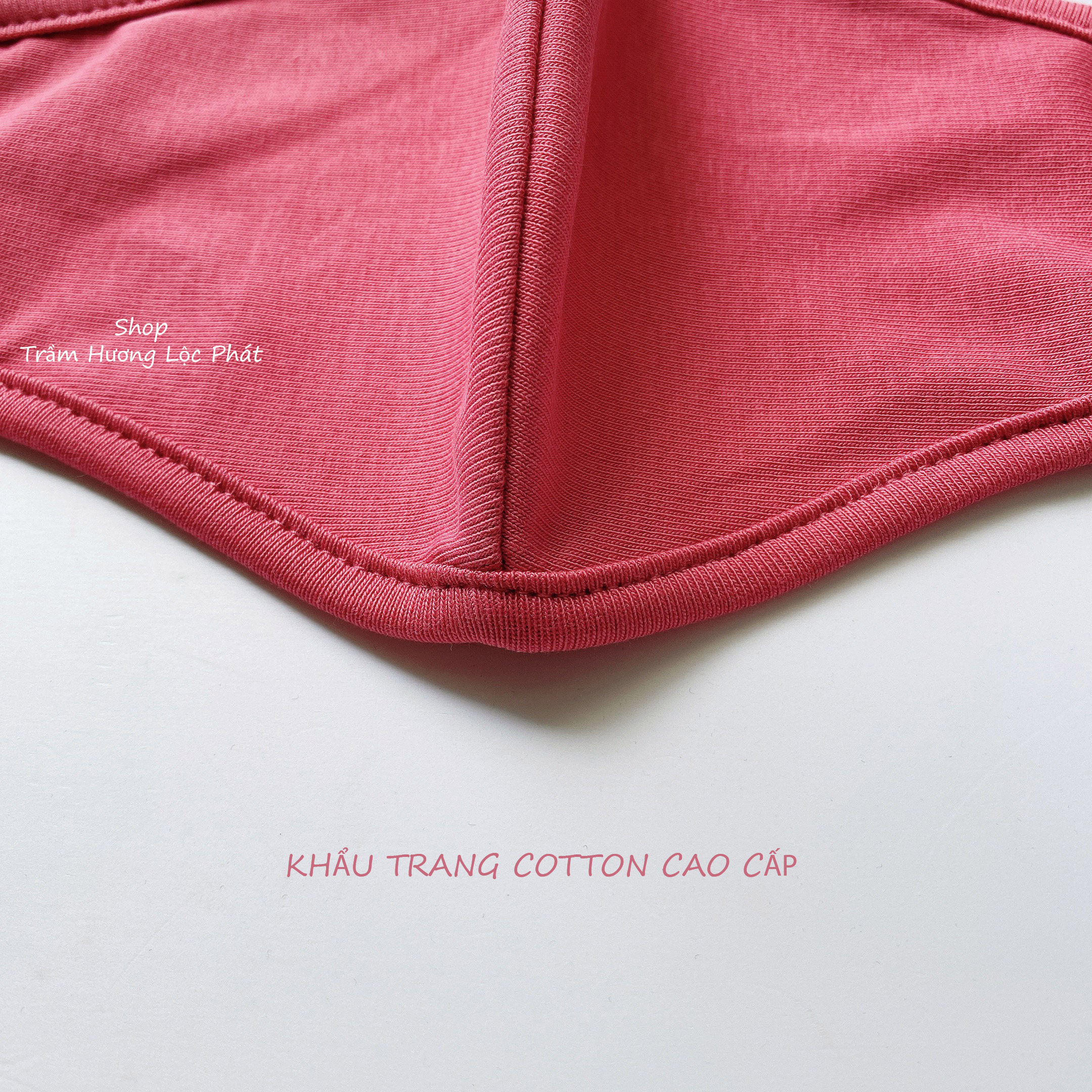 Khẩu Trang Vải Nam Nữ Khẩu Trang Nhiều Màu Cotton Nhật Cao Cấp 2 Lớp Chống Nắng