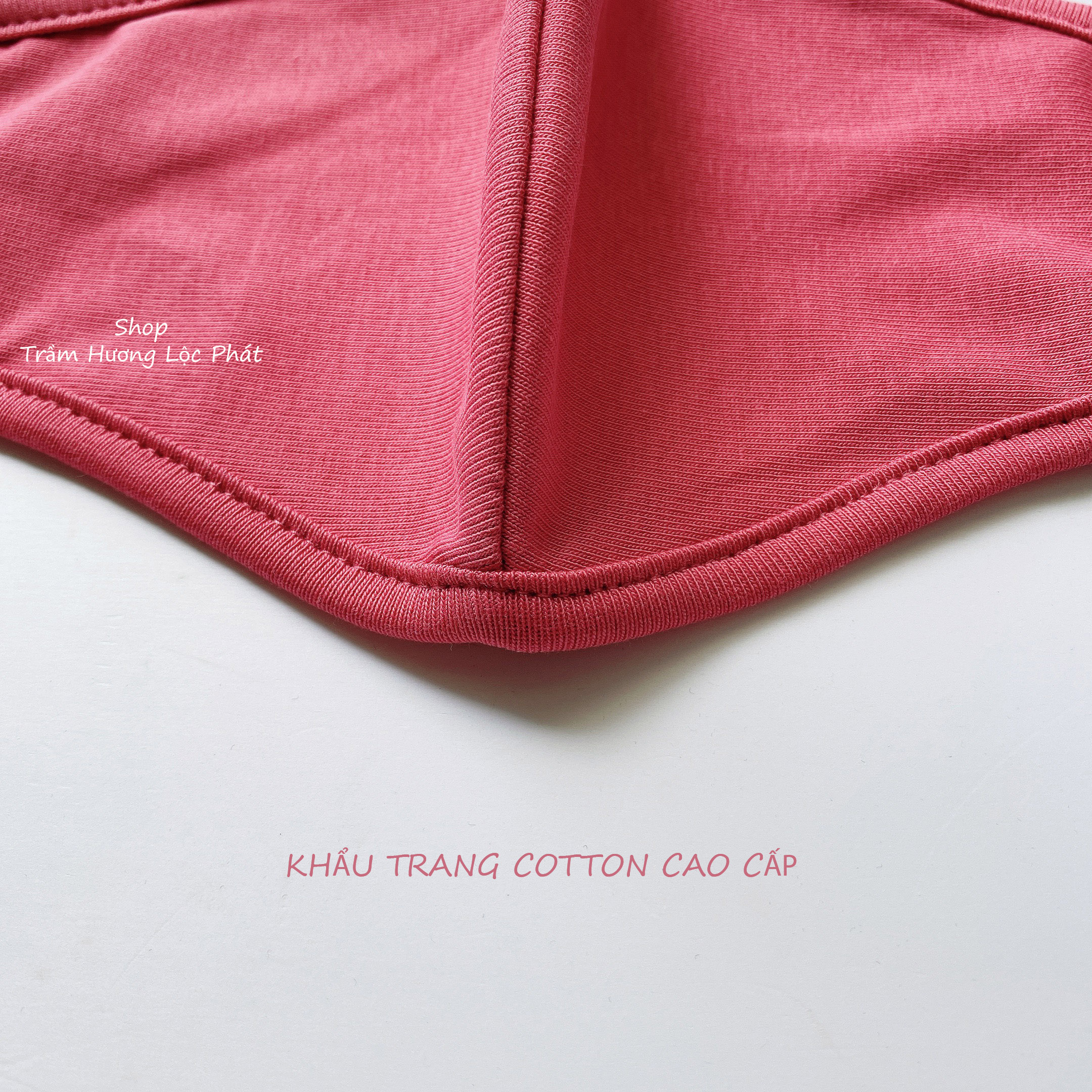 Khẩu Trang Vải Nam Nữ Khẩu Trang Màu Cotton Nhật Cao Cấp Chống Nắng 1 Cái