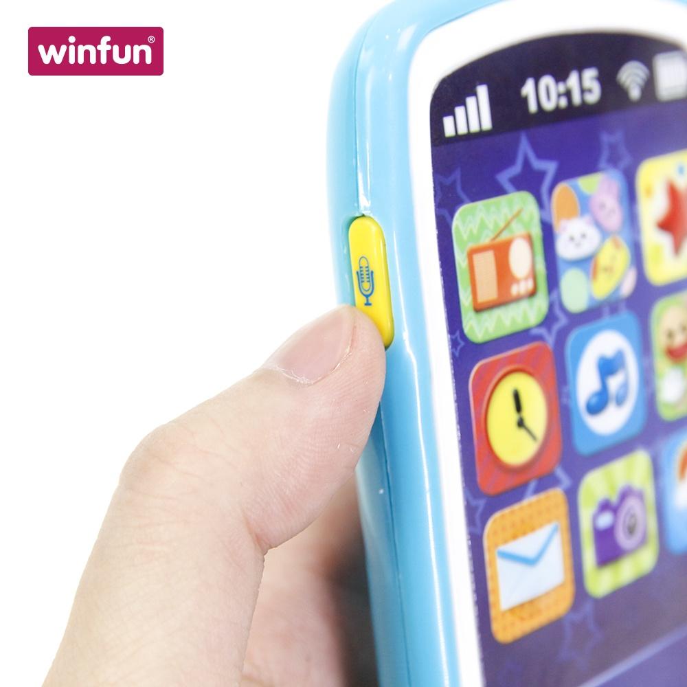 Đồ chơi điện thoại thông minh cho bé, hiệu ứng âm thanh vui nhộn, có thể ghi âm Winfun 0740 - Hàng chính hãng