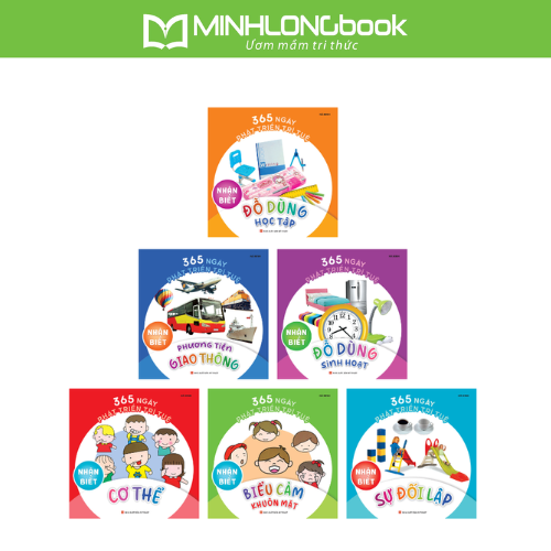 Sách – 365 Ngày Phát Triển Trí Tuệ Nhận Biết  Bộ 6 Cuốn