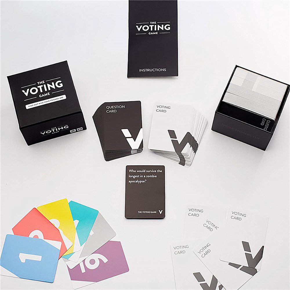 Board Game The Voting Game Bộ Trò Chơi Thẻ Bỏ Phiếu Vui Nhộn