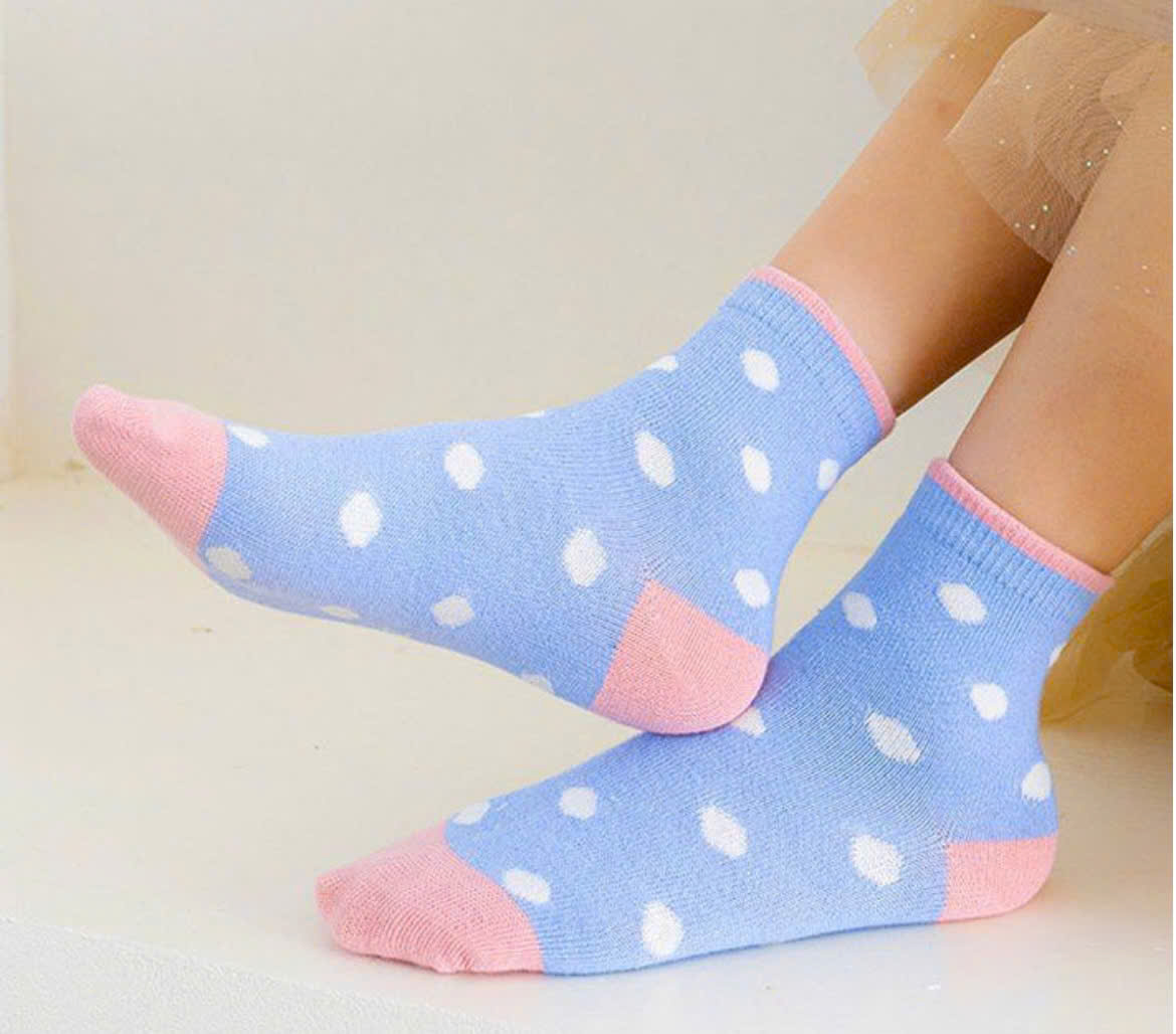 SET 5 ĐÔI TẤT VỚ 37 DỄ THƯƠNG TỪ 1-12 TUỔI DÀNH CHO BÉ GÁI