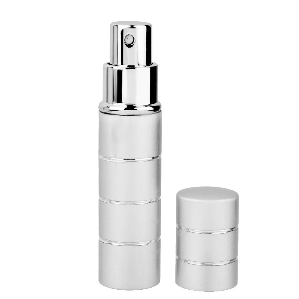 2 Pieces Travel Portable Refillable Perfume Atomizer Bottle Pump Spray Case