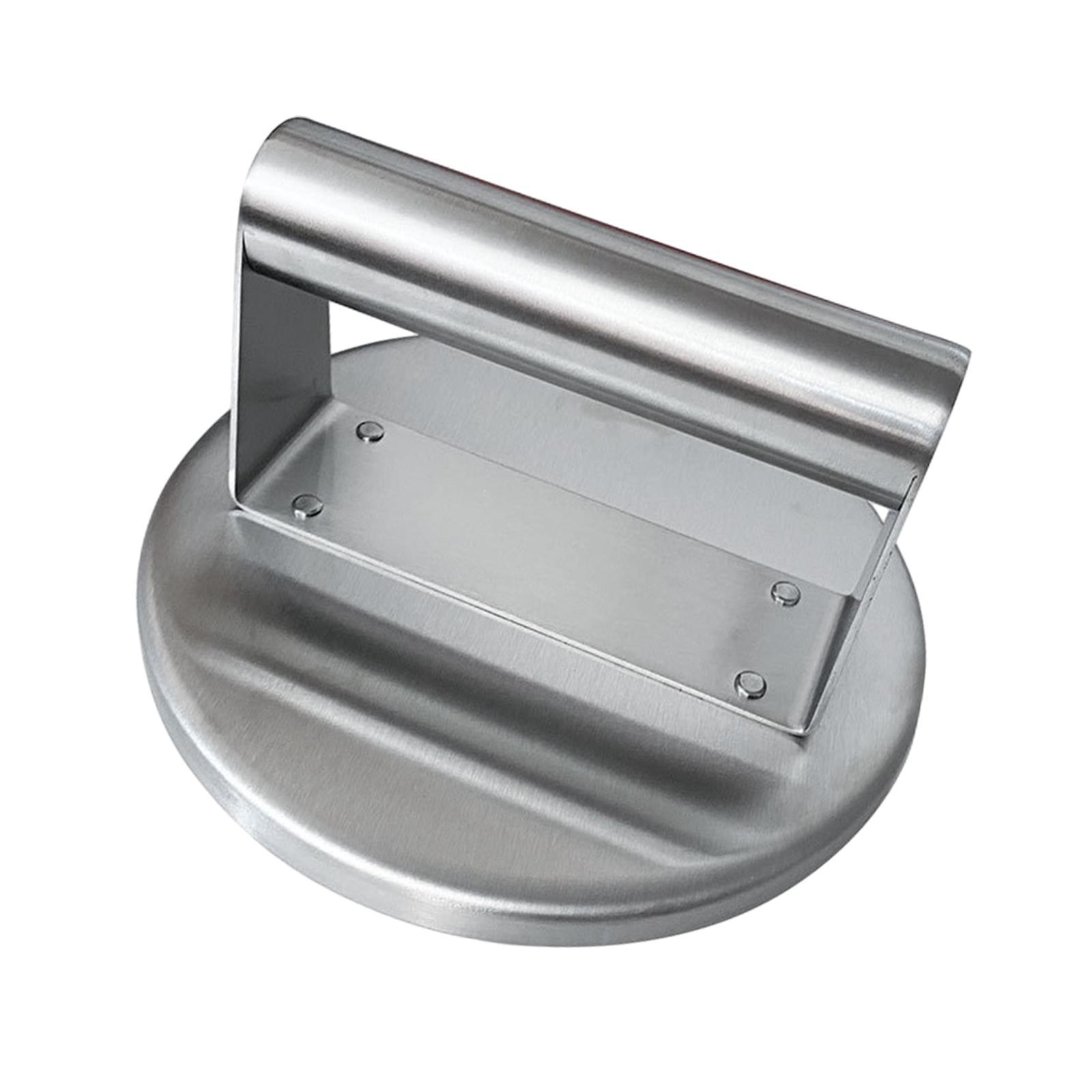 Burger Smasher, Round Meat Looser Hamburger Press Flat Bottom, Stainless Steel Flat Presser Grill Cooking Tool for Steak Sandwiches Cooking