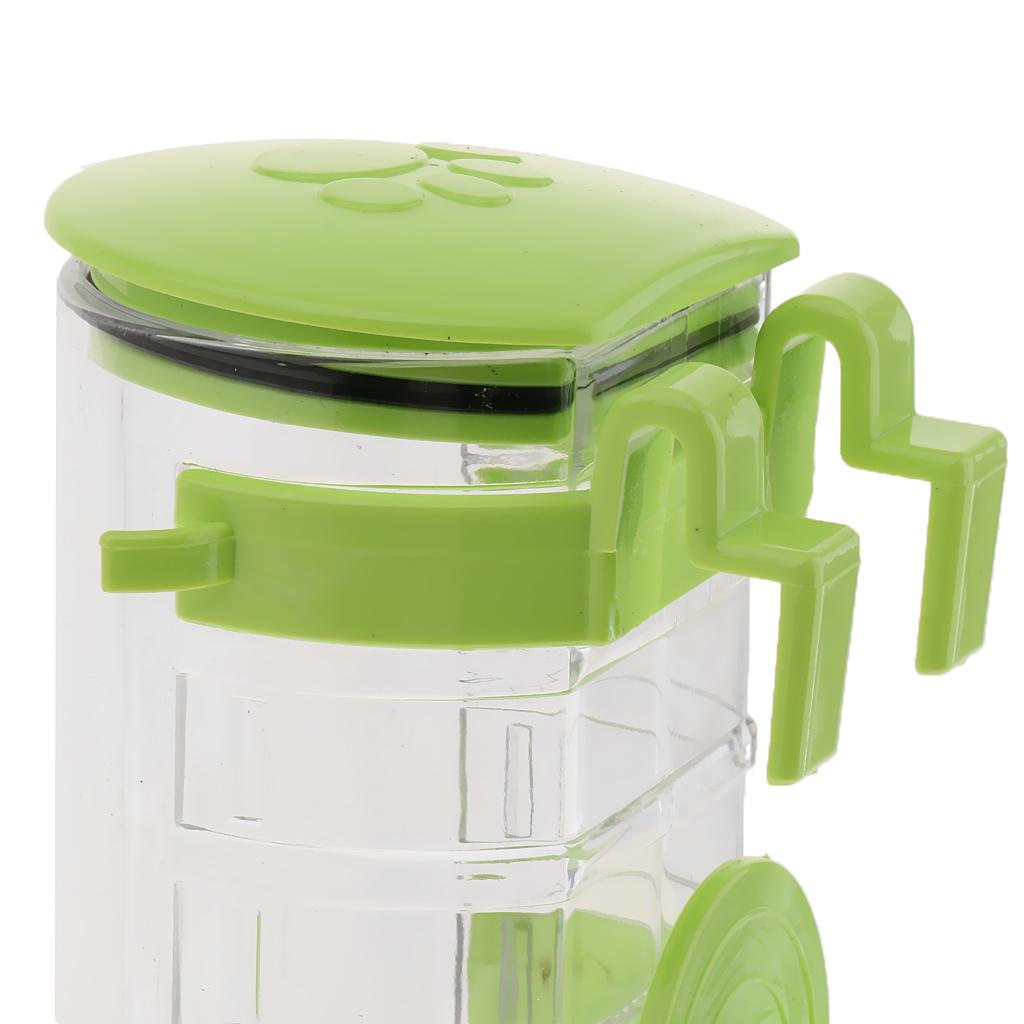 Adjustable Height Pet Dog and Cat Cage Water Bottle Dispenser Pink