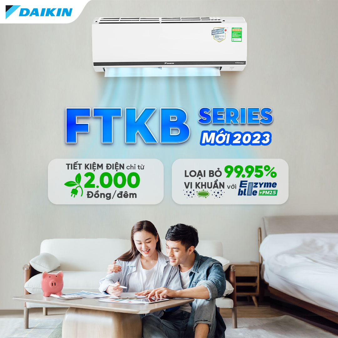 Máy lạnh Inverter Daikin 1.5HP FTKB35XVMV - Chỉ giao HCM