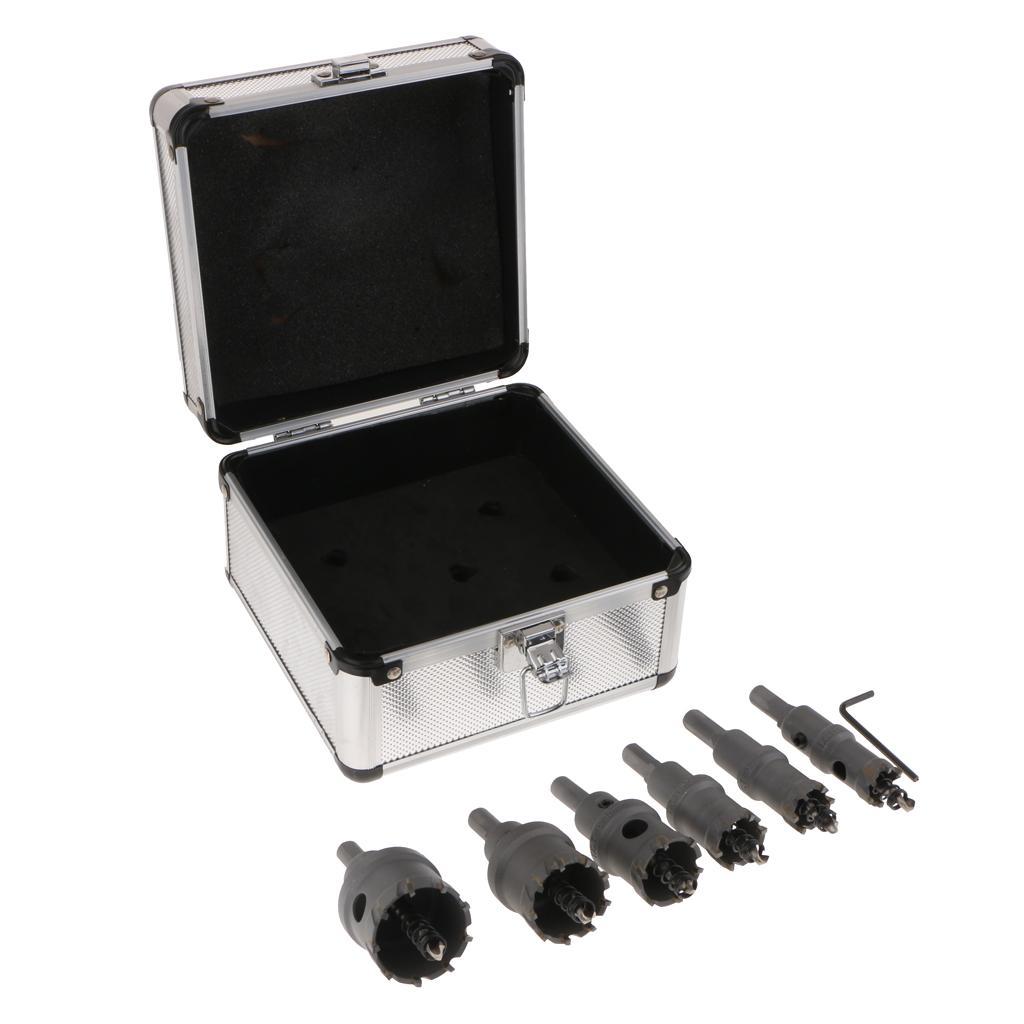 6pcs 20-40mm High Strength Carbon Steel Cemented Carbide Hole Alloy Drill Special Opening Design Helps to Reduce Chip Cutting Resistance