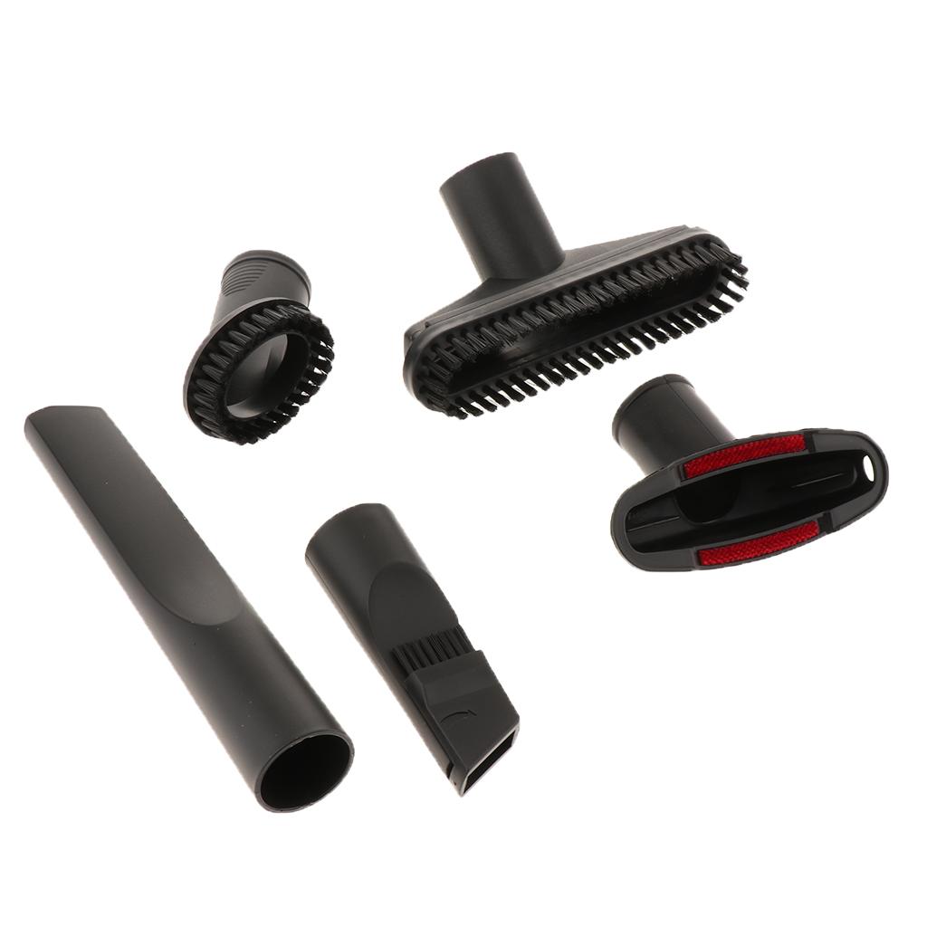 5pcs Vacuum 1-1/4" Cleaning Kit - Crevice, Upholstery Brush, Dust Brush Tool