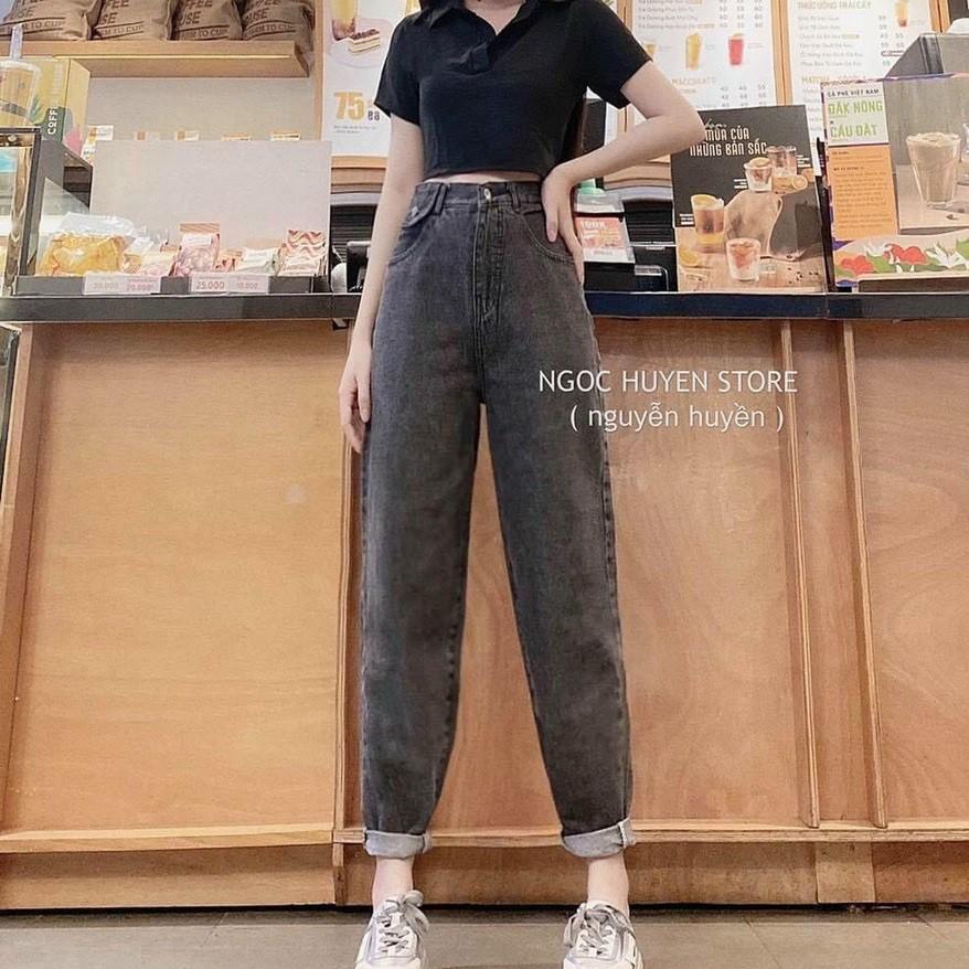 quần jean baggy nữ rách cao cấp , chất liệu denim ,form chuẩn shop (ảnh thật shop chụp 100%) HTBVIP24