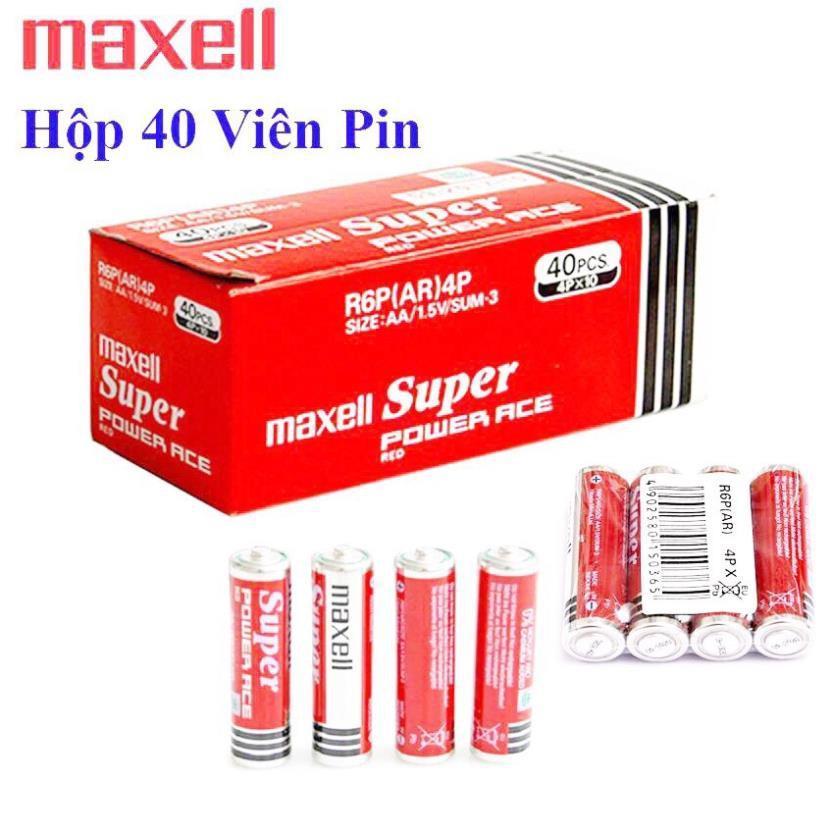 Hình ảnh Pin Maxell Super Đỏ - Hộp 40 Viên Pin Tiểu AA (2A) 1.5V