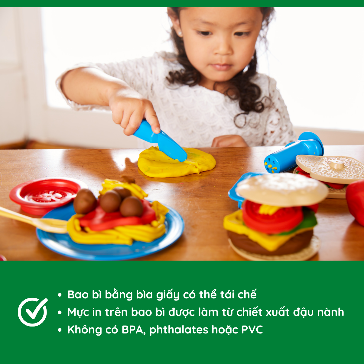 Bộ Đồ Chơi Bột Nặn Làm Món Ăn Green Toys Cho Bé Từ 2 Tuổi