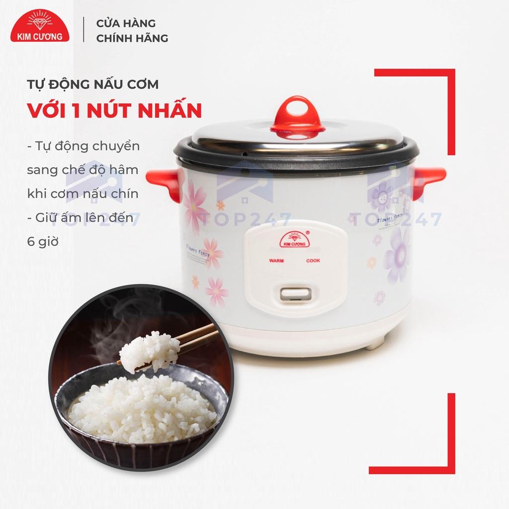 Nồi Cơm Điện Kim Cương 1.8 Lít Nắp Rời Chống Dính - Hàng Chính Hãng