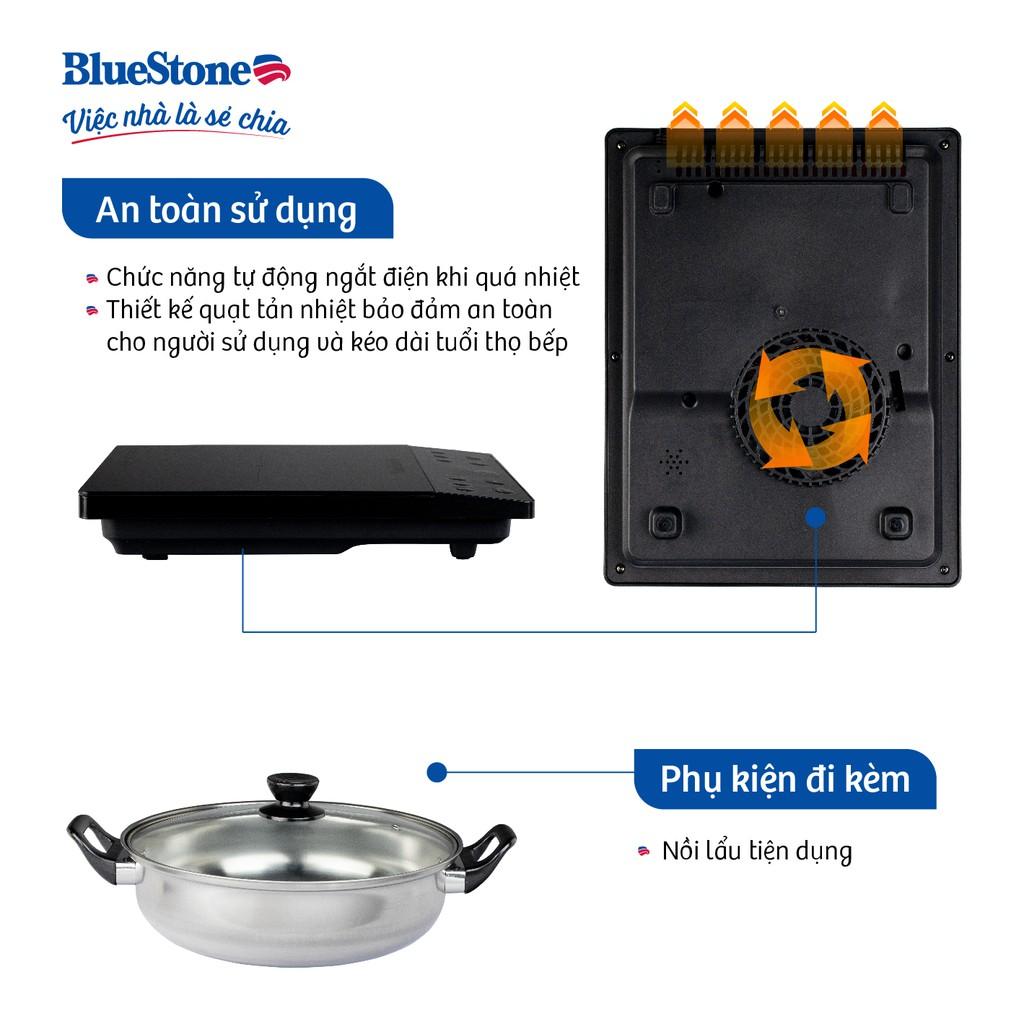 Bếp từ đơn BlueStone ICB-6610 (Tặng kèm nồi) Công Suất Lớn 2000W - Hàng chính hãng