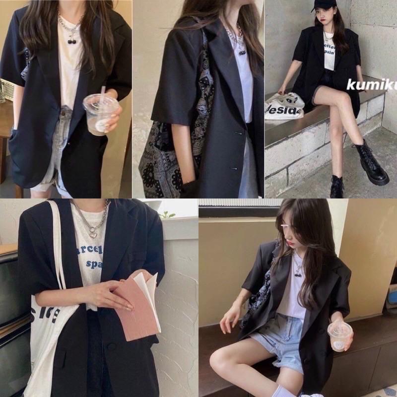 Áo vest 2 lớp nữ, Áo blazer 2 lớp hàng Quảng châu cao cấp