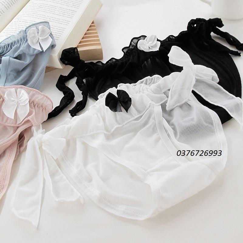 Quần Lót Nữ Ren Lưới Buộc Dây Hông Thời Trang Ngang Eo . Hàng Loại Đẹp.