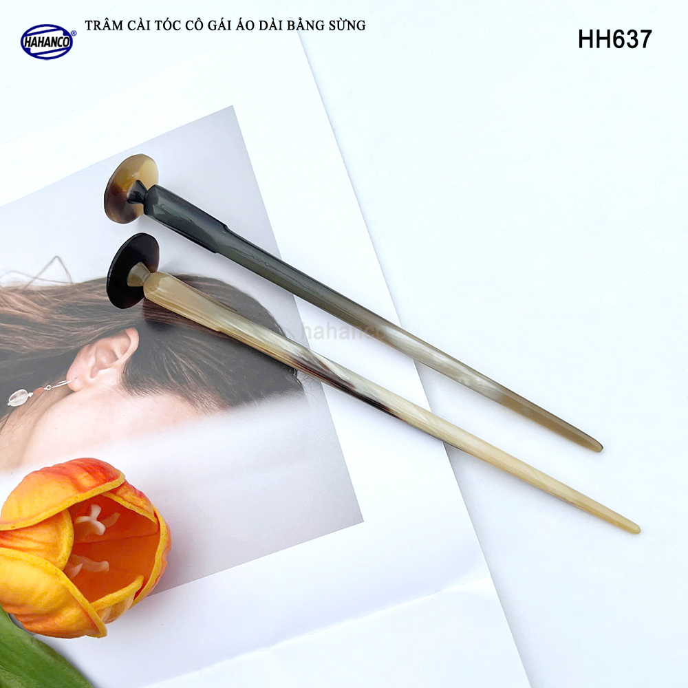 Trâm Cài Tóc Cô Gái Áo Dài Bằng Sừng HAHANCO Phụ Kiện Cài Cho Tóc - HH637