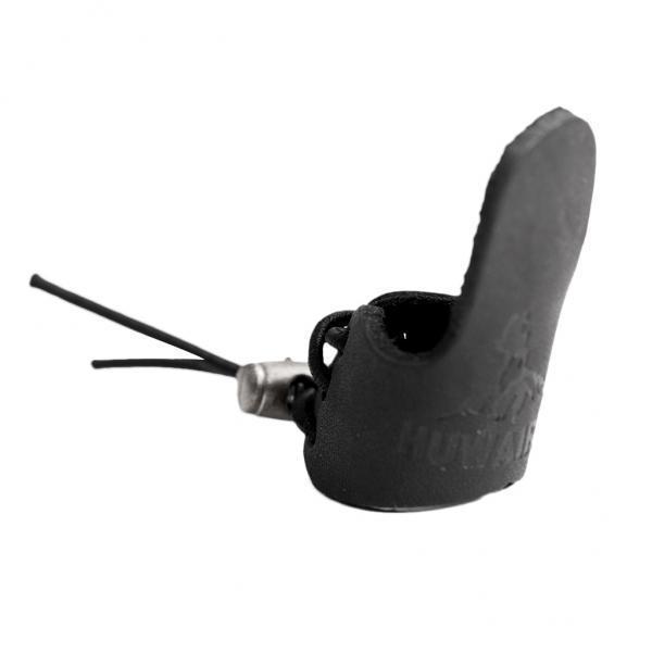 2-6pack Black Leather Archery Hunting Shooting Thumb Finger Protector Guard