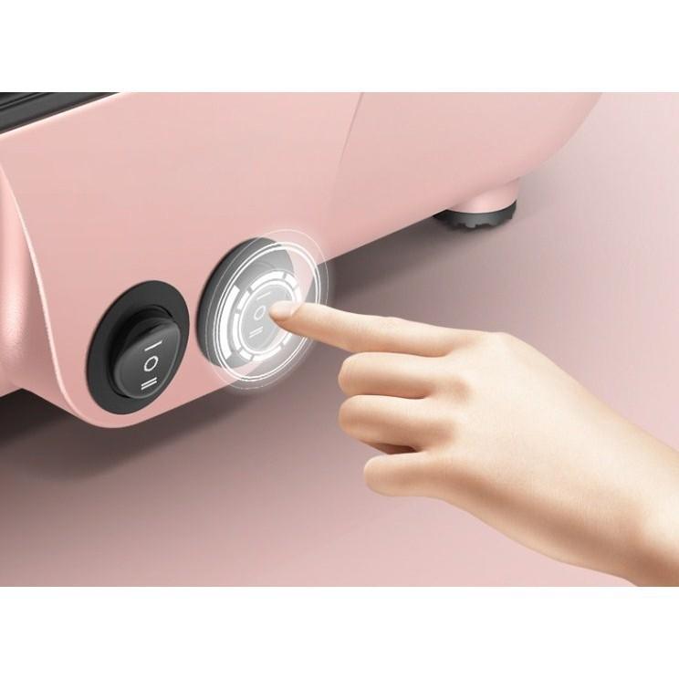 Bếp Điện Mini 2 Ngăn,Nồi Lẩu Nướng Đế Chống Dính | Công Dụng 5 Trong 1