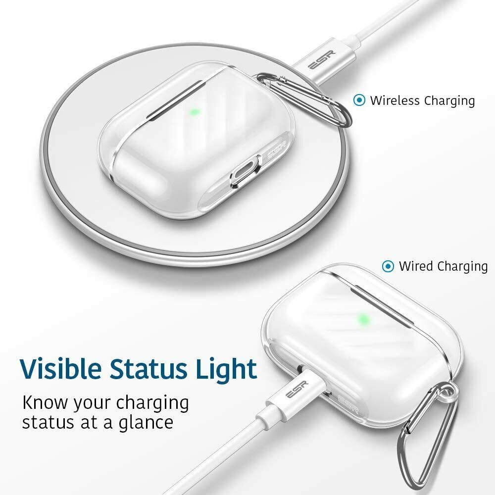 Bao case chống sốc trong suốt cho Airpods Pro 2 2022 hiệu Likgus Clear Shell - Hàng nhập khẩu