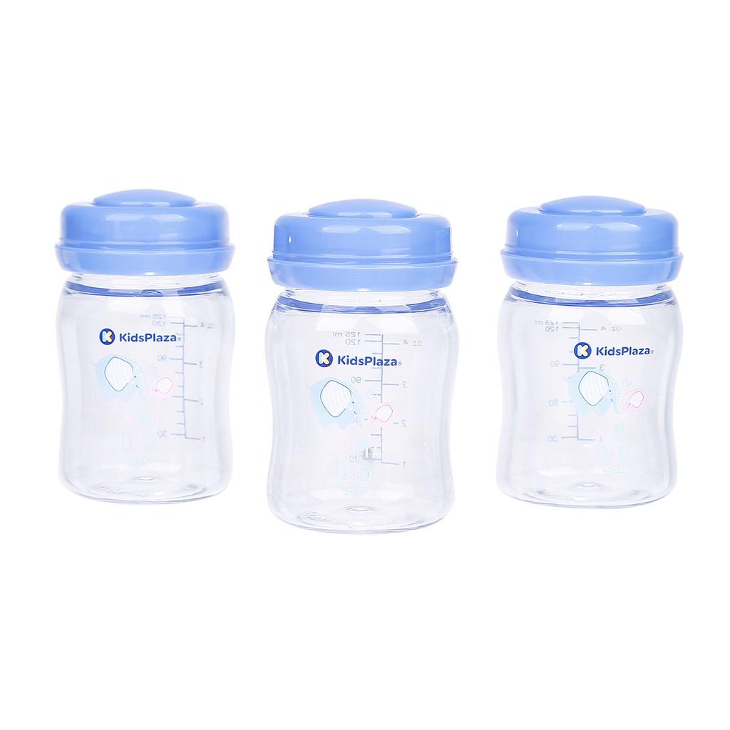 Set 3 bình trữ sữa Tritan 125ml Kids Plaza KP03