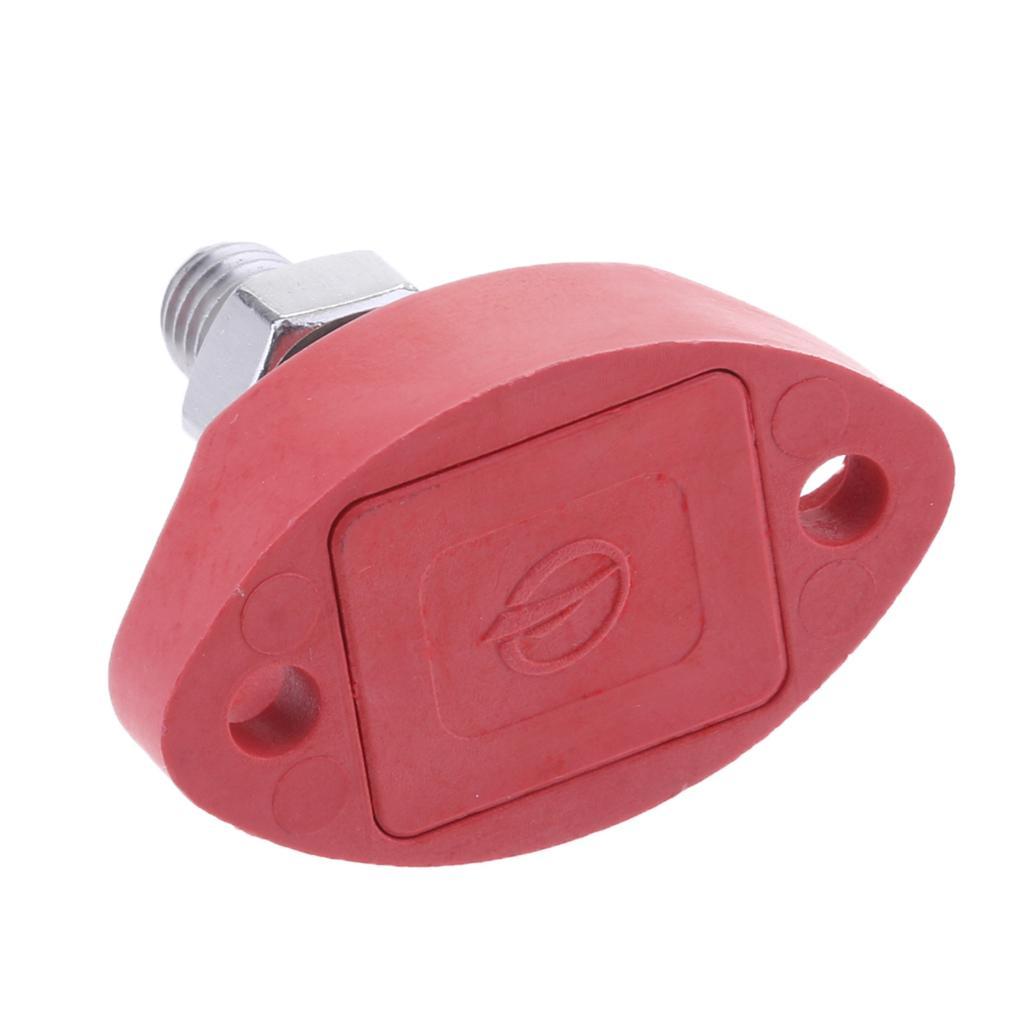 Red Junction Block Power Post Insulated Terminal Single Stud 6mm / 8mm