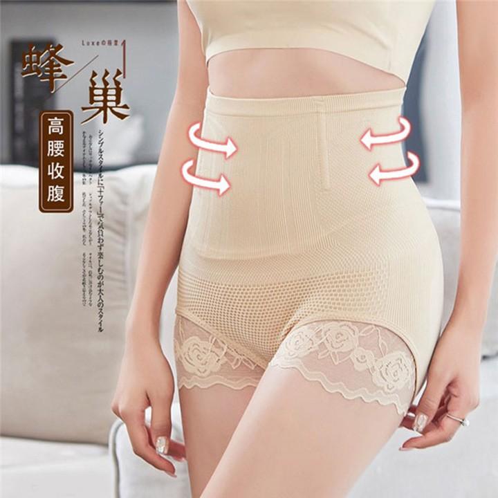 Quần Gen Bụng Cạp Cao Chống Cuộn Pha Viền Ren Hàng Quảng Châu Cao Cấp | Quần Gen Bụng Cạp Cao Hàng Quảng Châu Cao Cấp