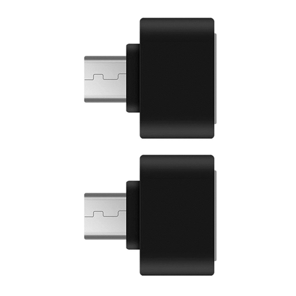 2Pcs Micro USB 2.0  OTG Converter Hub Adapter For Laptop PC Android