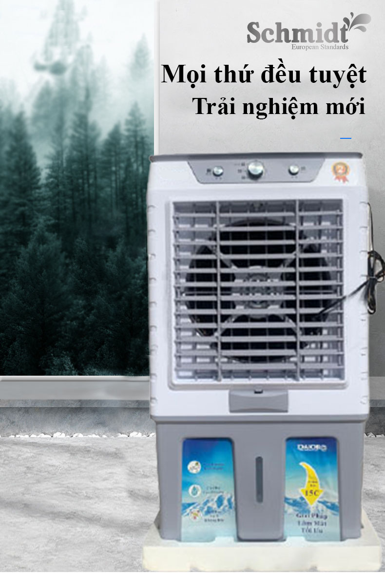 Quạt Điều Hòa Hơi Nước Schmidt HA-8600 Dung Tích 80L Máy Làm Mát Không Khí Nhanh Chóng, Động Cơ Đồng Bền Bỉ Và An Toàn Khi Sử Dụng – Hàng Chính Hãng