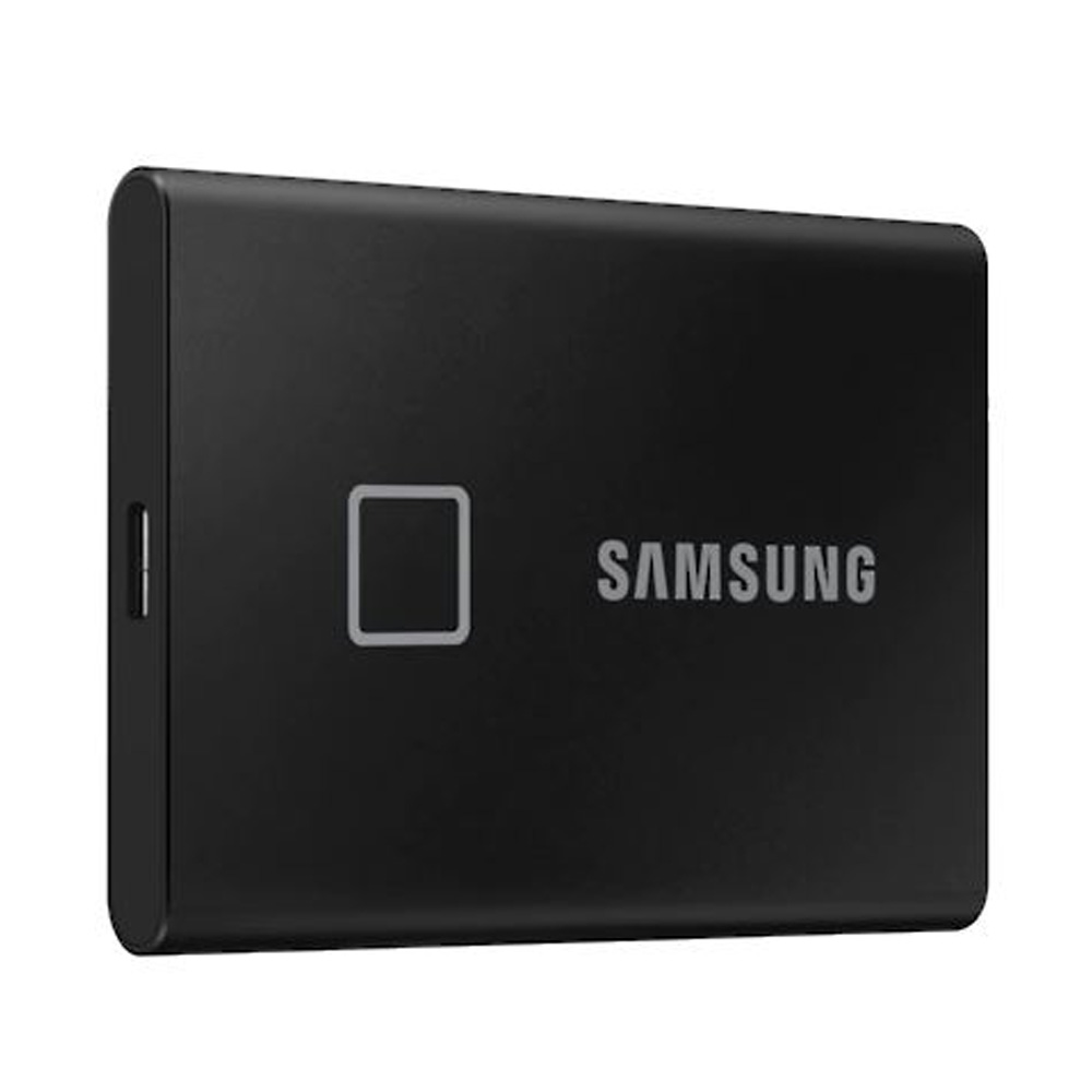 Ổ cứng di động SSD Samsung T7 Touch Màu Đen USB Type C 3.2 Gen 2 - Hàng chính hãng